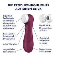 Satisfyer Pro 2 Gen 3 Connect App Stimulator - Wine Red