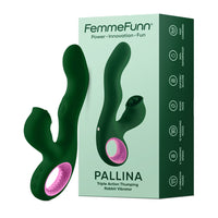 Femme Funn Pallina Triple-Action Rabbit Vibrator - Green