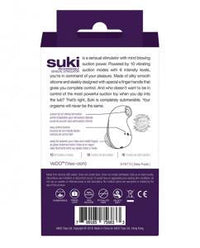 VeDO Suki Sonic Rechargeable Vibrator - Deep Purple