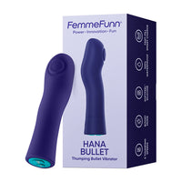 Femme Funn Hana Thumping Bullet Vibrator - Purple