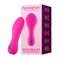 Femme Funn Solia Flat-Tip Bullet Vibrator - Pink